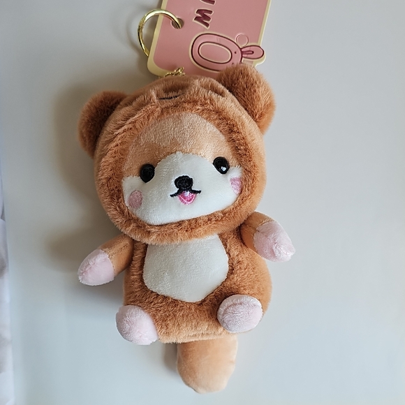 Accessories - Cute Brown Plush Keychain